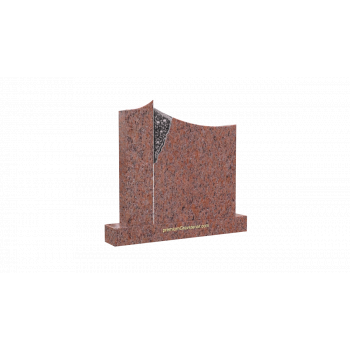Gravsten PG013<br />Storlek: 75x70 cm<br />Granit: Svart granit