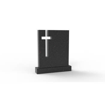 Gravsten PG051<br />Storlek: 60x70 cm<br />Granit: Vulcan