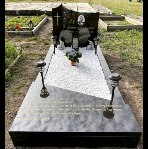 gravsten pg013 svart granite