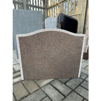 Gravsten S014Storlek: 60x50 cmGranit: Röd bohus